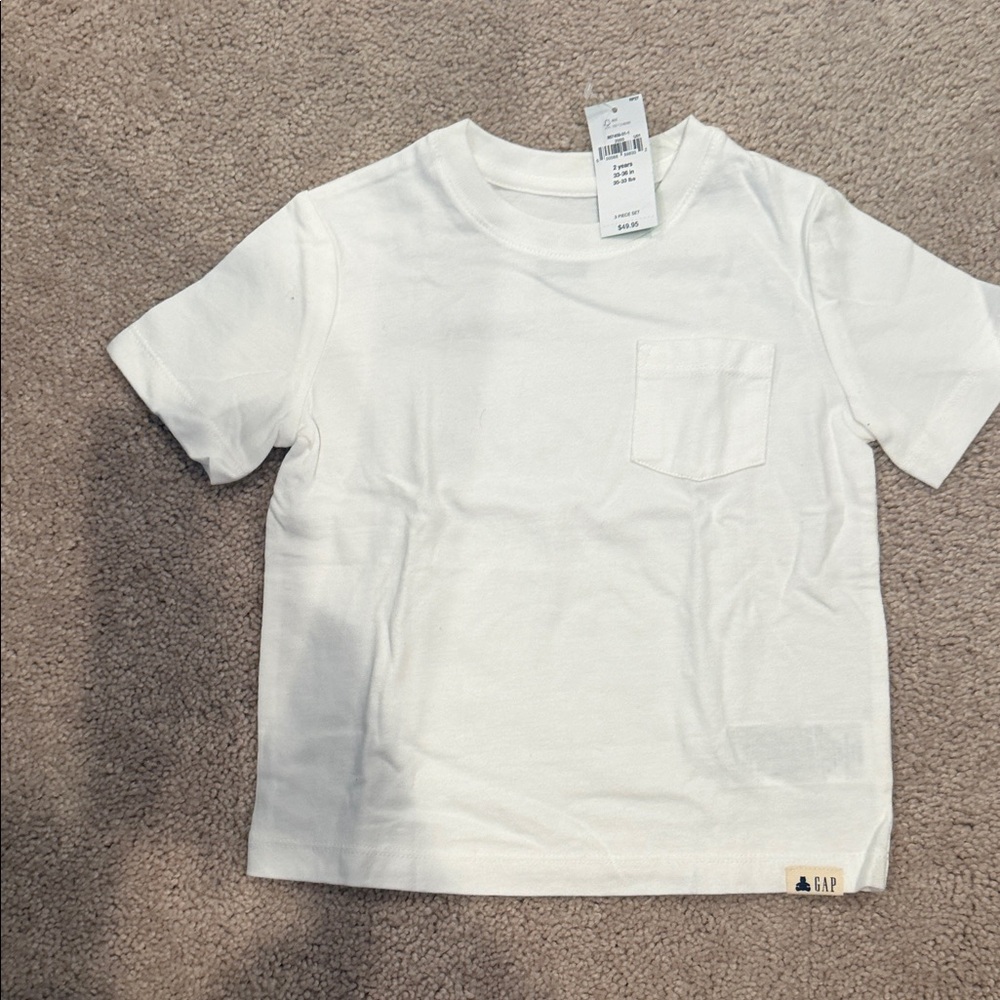GAP Kids Classic White Pocket Tee